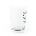 LONESOME TYPE ススのLET'S EAT MORE (NAVY) Water Glass :left