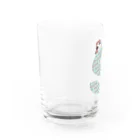 テンピヤのイニシャルS(スズメ/チョコミント） Water Glass :left