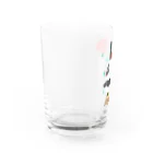 イラスト MONYAAT のラビットパンダ Water Glass :left