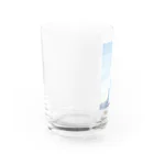 watery moonのclear blue Water Glass :left