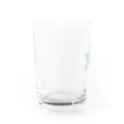 Aika Ishiguroの雪の結晶〜曼荼羅アート＜パープル＞ Water Glass :left