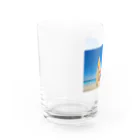 Surfing Boy Shopの砂浜サーフィンボーイくんグラス Water Glass :left