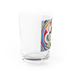 世界の絵画アートグッズのロベール・ドローネー 《リズム No.1》 Water Glass :left