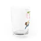 BeArtSuzumaruの旬のリンゴに刺さるイッカク Water Glass :left