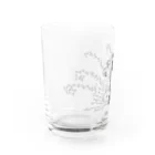 アトリエ葱の見つめ合うクジャク Water Glass :left