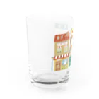ひげもちのっぽのMother−loving  town Water Glass :left