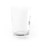 いしかわの地産地消の青色の女の子 Water Glass :left