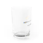 かいわれちゃんの帰りたくない柴犬(ロゴ入り) Water Glass :left