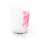 h45m69のYOU＆ME pink Rose2 Water Glass :left