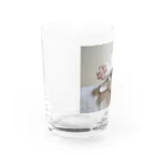 ひいらぎ たえの招き猫 珀ちゃん Water Glass :left