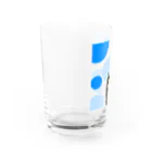 末っ子じゃない甘えん坊猫の水玉around猫 Water Glass :left