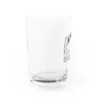 レオパですが？の穴からレオパくん Water Glass :left