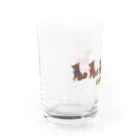 117shiba の柴レンジャー🐶（ブラウン） Water Glass :left