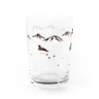 浅沼シオリ｜カップ酒愛好家の雷鳥しろくろグラス Water Glass :left