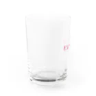 PADA328🌴 タイ語・タイ文字 グッズのピンクミルク Water Glass :left