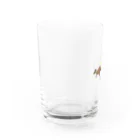 TOMASTOMASのカンガルーとジョギングする人 Water Glass :left