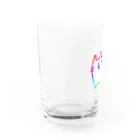 neko_00003のてぬきてがきネコチャン（虹） Water Glass :left