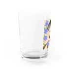 moon333Starry☆Skyの桔梗　花言葉: 永遠の愛 Water Glass :left