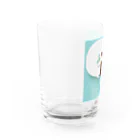 myssimoのねこぎちゃん　～ギター柄の猫～ Water Glass :left