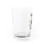 菊タローオフィシャルグッズ販売所の高田でドン！ Water Glass :left