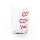 でおきしりぼ子のCOVID-19_ワクチン完全接種済み Water Glass :left
