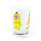 マクマク屋のお絵かきのサルのSARU！！3兄弟！！（夏限定） Water Glass :left