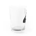 小鳥と映画館の目付きの悪いハチワレ Water Glass :left