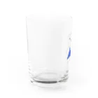 Tototonoお店のくまちゃん～青いお出かけ服～ Water Glass :left