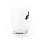 ツギハギ ニクの【GuchaNeko】黒白 Water Glass :left