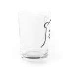 シロクマ好きのギザギザ（しろくま） Water Glass :left