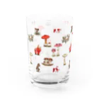 パンダヤサンのパンダケ勢揃い柄 Water Glass :left