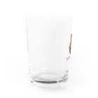 ヘタヘタ大王の店の後ろ向きのサル Water Glass :left