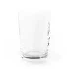 奏蘭媛（sotlrahime）の白猫くんのグラス Water Glass :left