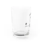 rakugakiのholyday_cat_flower Water Glass :left