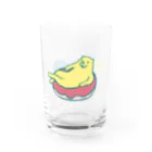 くつろぎ商店のくつろぐこいぬとドーナツ Water Glass :left