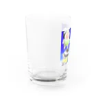 まるまる堂のお空の上から地球をみてたよ Water Glass :left