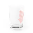 NanaN-CreeR de-RCの和なモダン柄シリーズ／釘抜繋ぎ風 ストライプリボン Water Glass :left