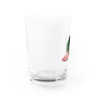 猫月のゆるっとショップのスイカあああああ Water Glass :left