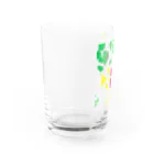 はっぴーているずdogsroomの保護犬足跡柄グッズ Water Glass :left