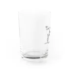 あか子のグッズのこんだてしろくま Water Glass :left