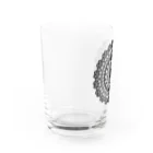 Tano_chante♪のフラワーオブ大天狗(黒) Water Glass :left