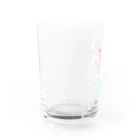 ヨコガオがモットーの雨のちハートで草 Water Glass :left