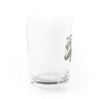 ユウザキのグッズのやつ。のミルクティーうめえ Water Glass :left