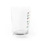 イラスト MONYAAT のスズメがちゅん　体操ちゅん Water Glass :left