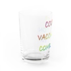でおきしりぼ子のCOVID-19ワクチン済み(もじだけ) Water Glass :left
