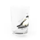 Coo-birdのはしぶとがら＆こがら（文字あり） Water Glass :left