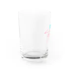 まっつん工房の熱血！サウナ部！【赤青バージョン】 Water Glass :left