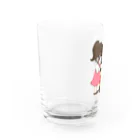 ごぼうのD.D.くんとモコちゃん(あそばれ) Water Glass :left