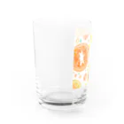 ショップのフレフレ、フレッシュ🍊(白い生き物) Water Glass :left