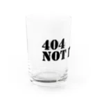 山猫雑貨の404 not found Water Glass :left